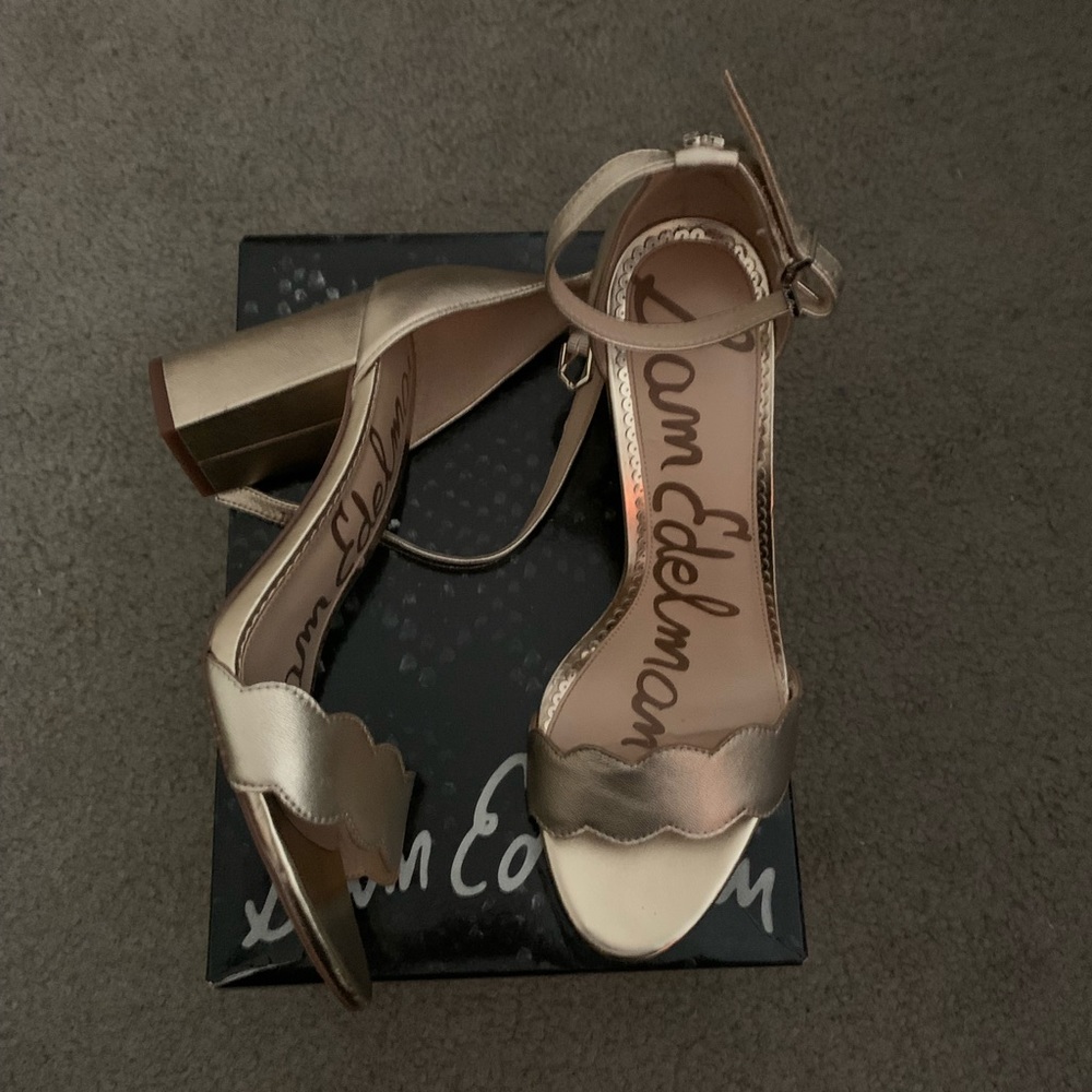 Gold Sam Edelman Odila Heel Sandals